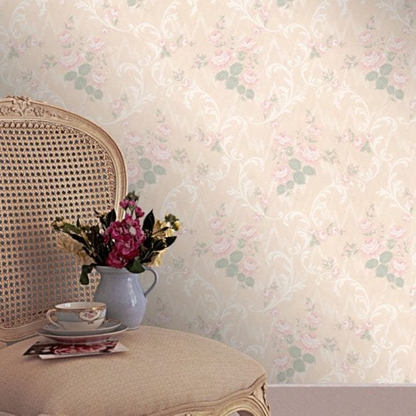 country cottage - Jocelyn pink wallpaper.