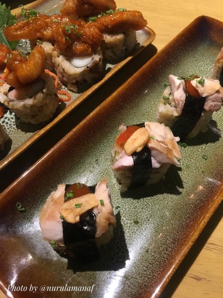 Miso Tori Sushi di Groove Sushi.