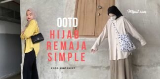 7 OOTD Hijab Remaja SMP Simple dan Kekinian ootd hijab remaja simple