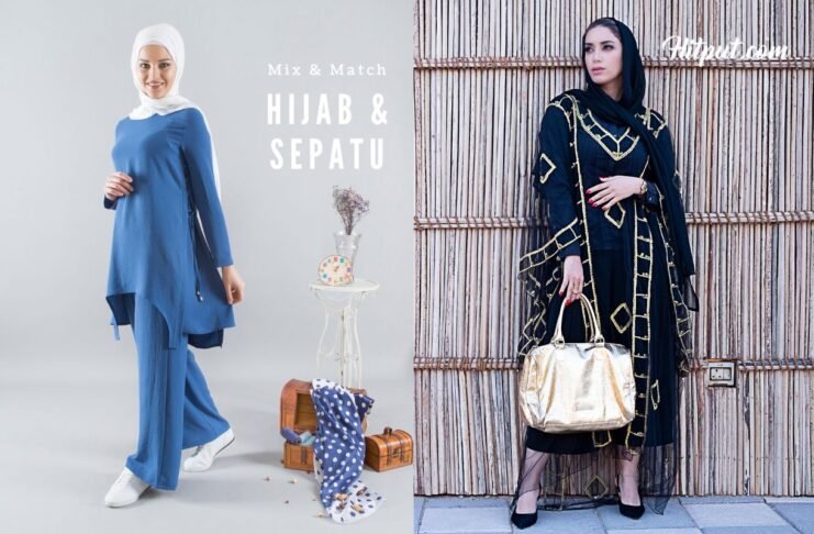 outfit hijab dan snekaers