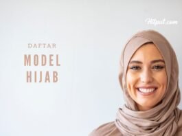 model hijab untuk wajab bulat