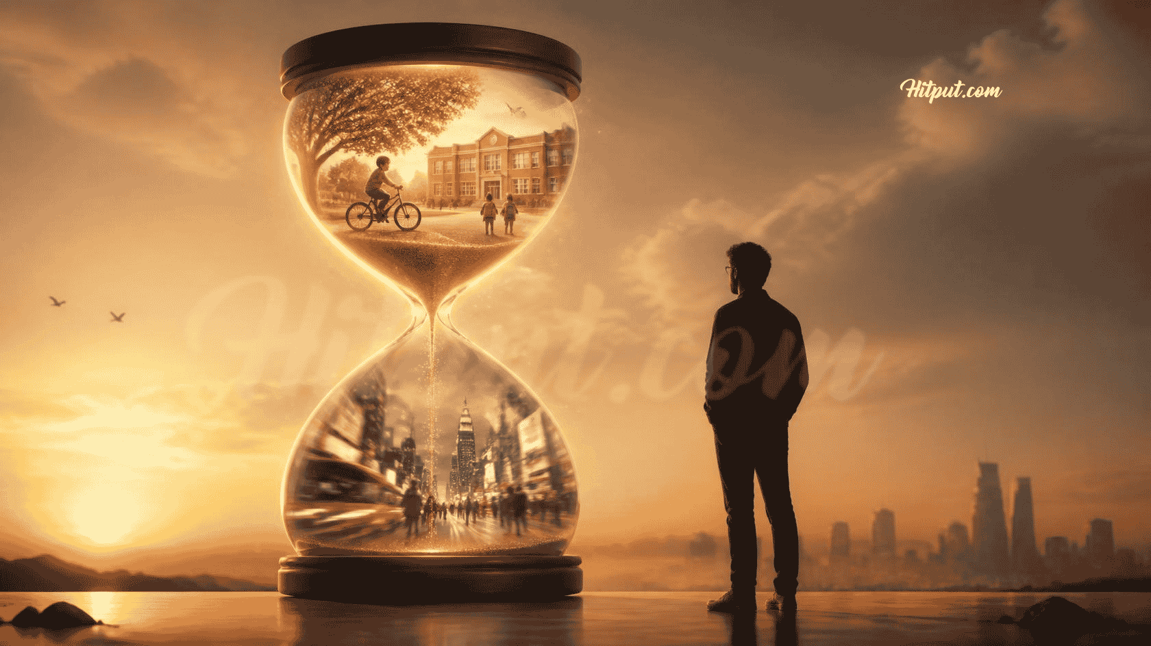 Ilustrasi jam pasir